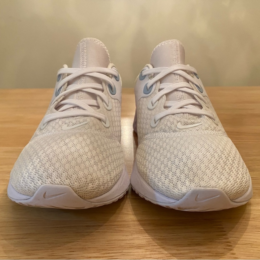 Nike Women's Legend React Running Shoes (White/Hyper Pink/Half Blue) - Picture 4 of 7